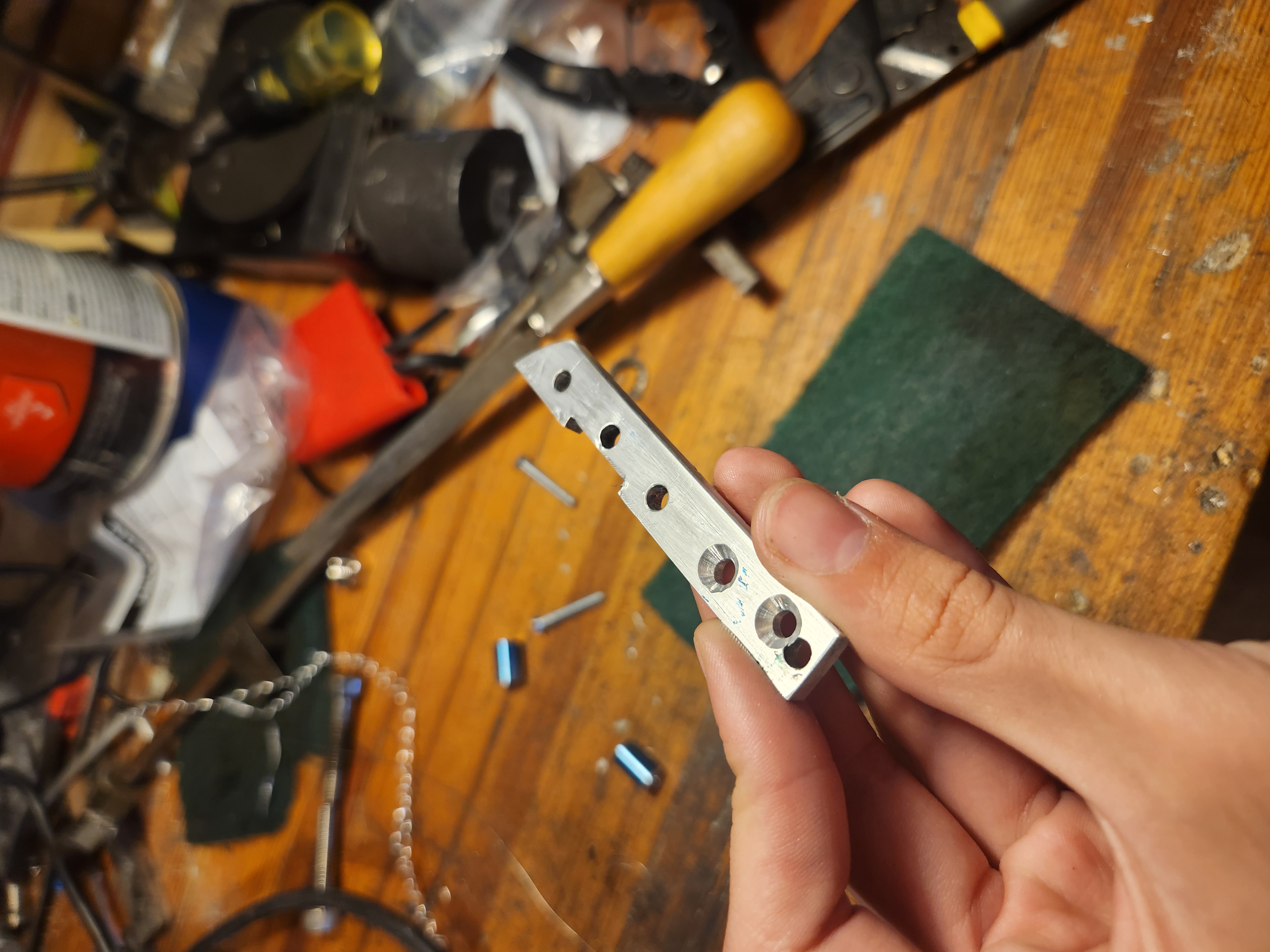 Cutting bearing seats and drilling main hole